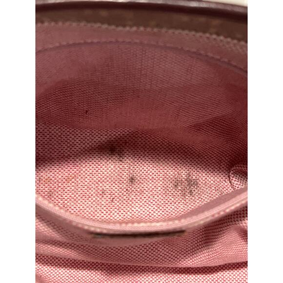 Dooney & Burke Women’s Signature Satchel Canvas & Leather Tote Bag Double Handle - Picture 5 of 8